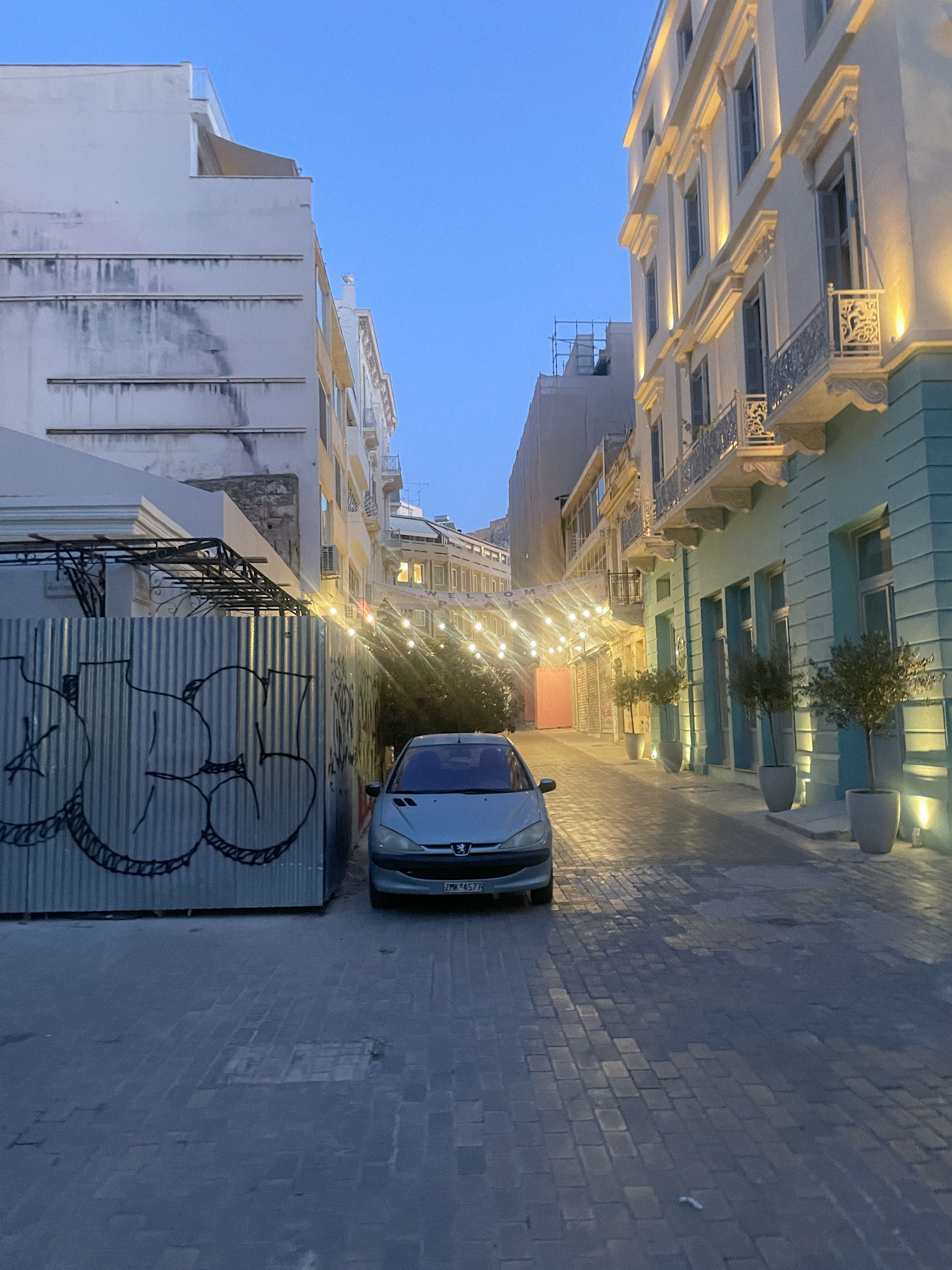 renting a car in Athens